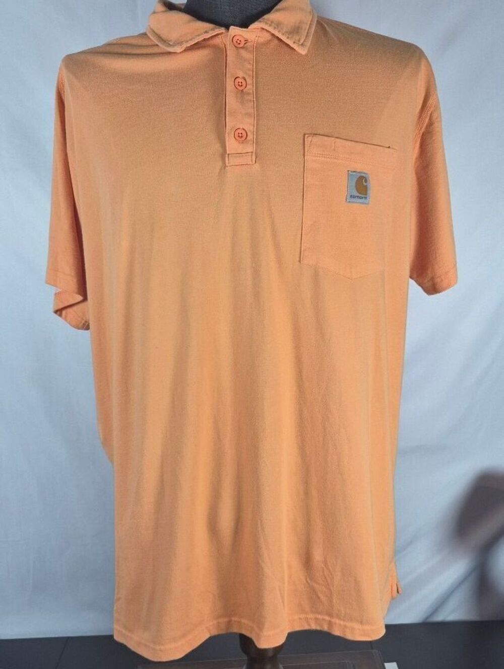 Carhartt Force XL Peach Relaxed Fit Pocket Polo